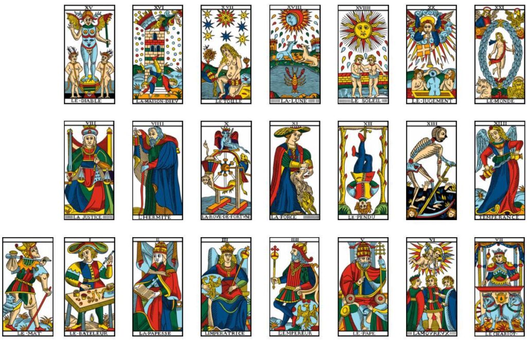 tarot marselha cartas arcanos